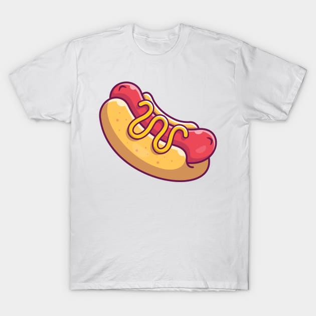 Hotdog cartoon T-Shirt by Catalyst Labs